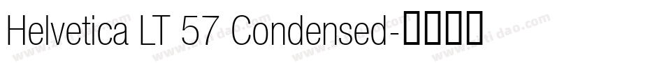 Helvetica LT 57 Condensed字体转换